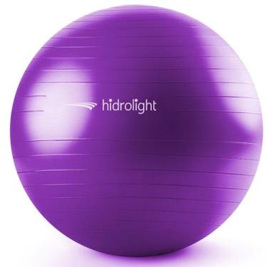 Imagem de Bola para Exercícios e Pilates Hidrolight - 65 cm - Roxa