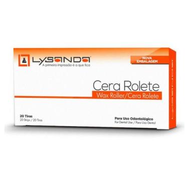 Imagem de Cera Rolete Regular para Uso Odontológico 20 Tiras Lysanda