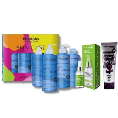 Imagem de Kit Skincare Anti Oleosidade Acne Para Peles Oleosas E Um Sérum Secati