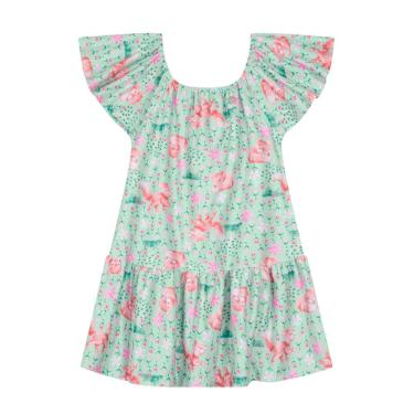 Imagem de Vestido Infantil Menina - Verde - Brandili