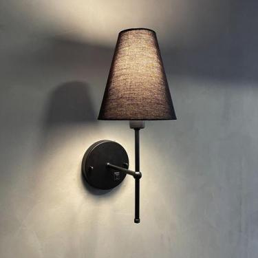 Imagem de Arandela Parede Clássico Com Interruptor e Cúpula Cone Decoração de Ca