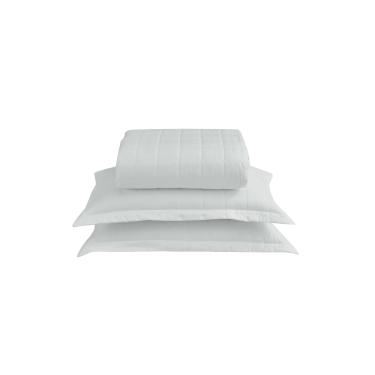 Imagem de Kit Cobre Leito Matelado Dupla Face Soft 3 Peças King 100% Poliéster  - Branco