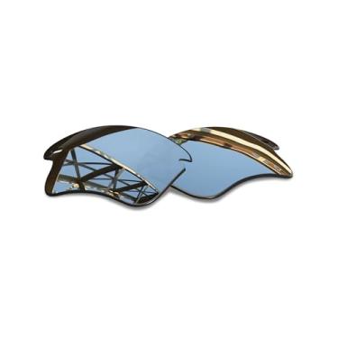 Imagem de SmartVLT Lentes de substituição polarizadas revestidas de titânio prata AR para óculos de sol Oakley Fast Jacket XL OO9156