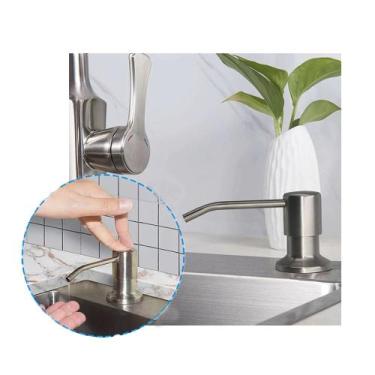 Imagem de Dispenser Dosador Mangueira Embutir Suporte Pia Cozinha Banheiro Tanqu