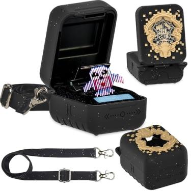 Imagem de JCHPINE Capa de silicone para animal de estimação digital Bitzee Harry Potter brinquedo interativo, capa protetora para animais de estimação eletrônicos virtuais Harry Potter Bitzee (preto)