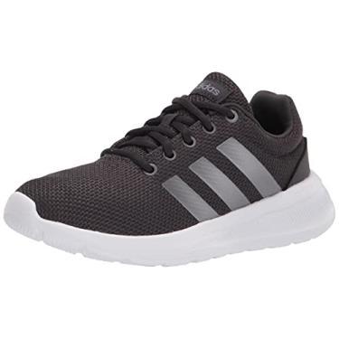 Imagem de adidas Tênis de corrida feminino Lite Racer CLN 2.0, Carbono/Ferro Metálico/Preto, 5