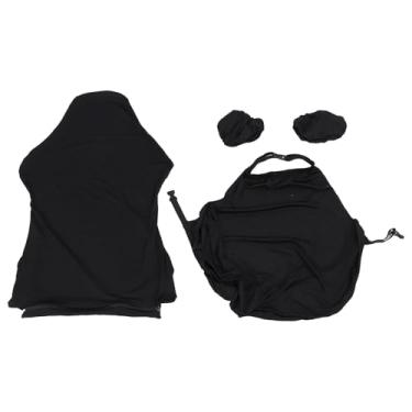 Imagem de Capa de cadeira de jogo de computador Pure Lavagem de cor de poliéster de poliéster Chave de cadeira para uso diário Sala de jogos para escritório em casa