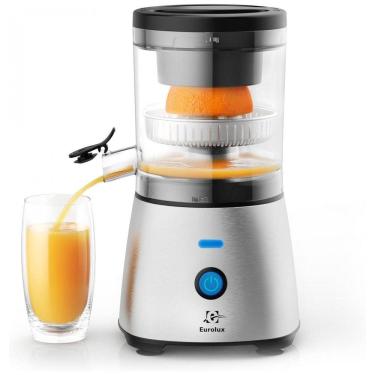 Imagem de Espremedor de Frutas Cítricas Elétrico Eurolux em Aço Inoxidável - Premium, Sem Mãos, Tela de Toque Única para Suco de Laranja de Limões e