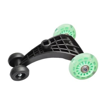 Imagem de JunZheHub Tripé para Carro Giratório Infantil, Acessório para Roda de Brinquedo com Furo Quadrado E Roda de Balanço, Verde, Tamanho real