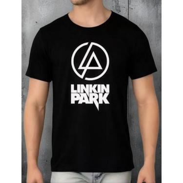 Imagem de Camisa Link Park Banda De Rock Elite Do p Ao G3 - Hs, Preto, G2