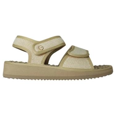 Imagem de Sandália Anabela Feminina Mundo Flex Macio Leve Confortável Ajustável