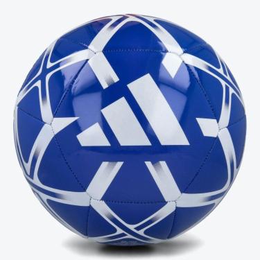 Imagem de Bola de Futebol Adidas Starlancer Club Campo Azul e Branca-Unissex