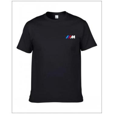 Imagem de Camiseta Unissex De Algodão BMW Verão Clássico Logotipo Estampado Moda