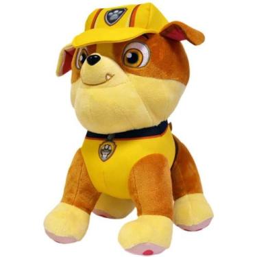 Imagem de Pelucia Patrulha Canina Rubble 30CM - SUNNY, Amarelo e Marrom, Patrulh