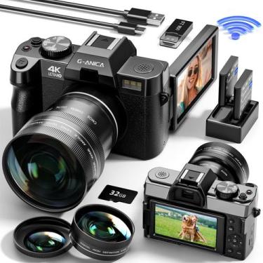 Imagem de Câmera digital G-Anica Ture 4K 48MP/60FPS WiFi com lente grande angula