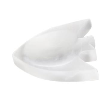 Imagem de JunZheHub Tigela de Cristal de Selenita, Decoração, Calmante, Moderna, Decoração de Mesa, Presente de Inauguração, Formato, Organizador de Joias, 9cm