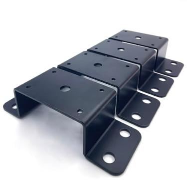 Imagem de Jouray 4 Peças para Suportes de Bolso de Estaca de Reboque de 2''X4'' para Serviços Pesados, para Montantes de Madeira Ou Furos para Postes de Estaca de Aço para Montagem de Plataformas E Caminhões, P