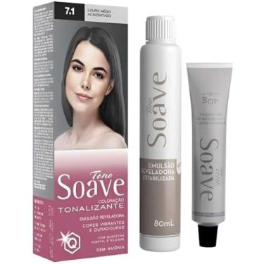 Imagem de Coloração Capilar Tonalizante Sem Amônia Tono Soave Capelli (7.1 Louro Médio Acinzentado)