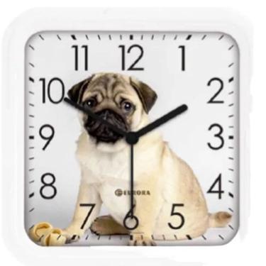 Imagem de Relogio de Parede Branco PetT Eurora 6589 021