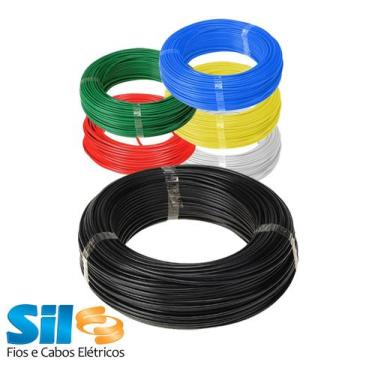 Imagem de Cabo Fio Flexível Sil Cores - 10mm Rolo Com 10 Metros,  Preto