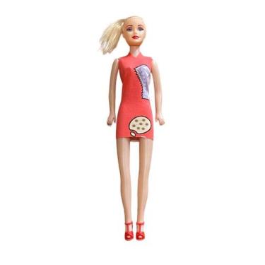Imagem de Kit Brinquedo c/ 10 Bonecas Juju Fashion Estampas Sortidas - Company K