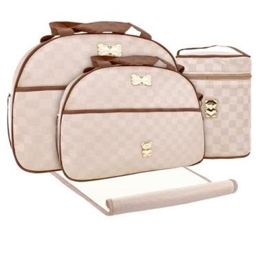 Imagem de Kit Bolsas Maternidade Mave Baby Prime Gold Bege