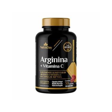 Imagem de Arginina + Vitamina C - 30 Cápsulas - Contribui para a saúde do sistema imunológico e combate o estresse oxidativo