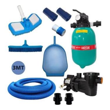 Imagem de Bomba p/piscina 1/3CV Dancor C/Filtro DFR12 30.000L + KIT