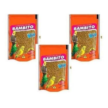 Imagem de Kit 3 Ração Extrusada Calopsita - Bambito 500 Gr - Biotron Zootécnica