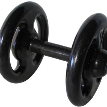 Imagem de Dumbbell Emborrachado Treinamento Funcional Academia 8kg - ANILHAS