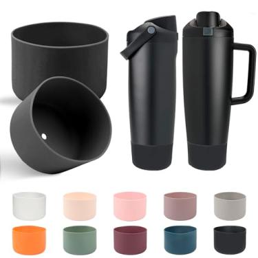 Imagem de Utmiga 2 peças de botas de silicone para garrafas Owala FreeSip Sway de 850 g, 1134 g e garrafas FreeSip Tumbler de 1134 g, capa protetora antiderrapante, melhora a estabilidade e evita arranhões