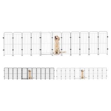 Imagem de Cercado Caes Pet Cachorro 10 Módulos + Portão 98 Cm Altura - Utilyse, 