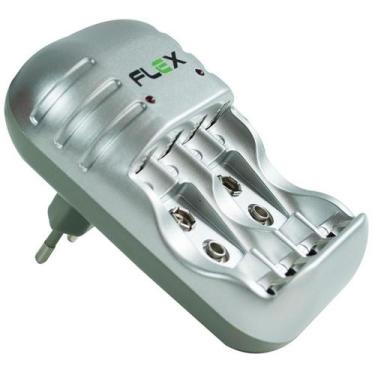 Imagem de Carregador de Pilhas Bivolt P/4 Pilhas AA-AAA/GV 2900MAH - FLEX