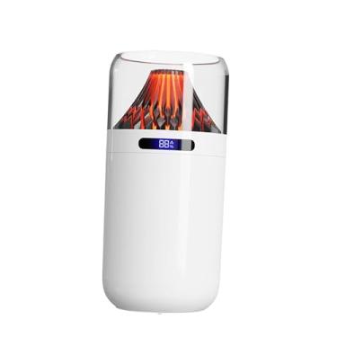 Imagem de Wswqop Umidificador portátil 360ml Difusor de aroma Pequeno Umidificador de névoa fria para escritório e berçário, Branco