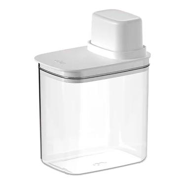 Imagem de Pote Hermético com Medidor Drop 1,5L Branco Fechado PMD100BCF - Ou