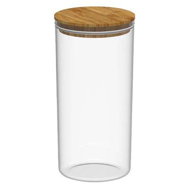 Imagem de Pote Hermético Keep Redondo 1,5L com Tampa em Bambu PHB355NT - Ou