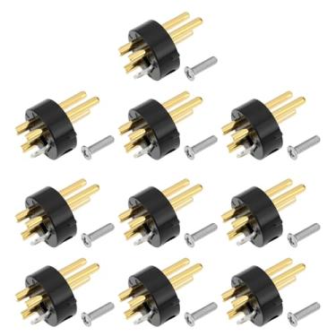 Imagem de Create idea Conector de plugue de microfone de alto-falante XLR 10 pinos cabeça de conversão de 3 pinos para áudio