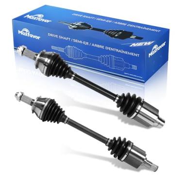 Imagem de Eixo CV dianteiro FWD substituição para Honda Civic 2006 2007 2008 2009 2010 2011 2.0L Si/MUGEN Si 4Cyl Manual, 2 peças de eixo de junta de eixo CV conjunto do motorista e lado do passageiro