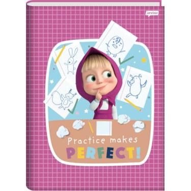 Imagem de Jandaia - Kit 2 Cadernos Brochura Univ. CD 80 Fls Masha e o Urso Rosa e Urso FSC