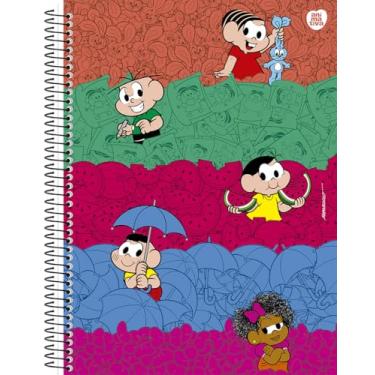 Imagem de Caderno Universitário Animativa, 10 matérias, 160 folhas, Capa Dura, Turma da Mônica, Pacote com 4