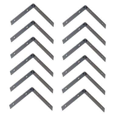 Imagem de Kit 12 Chapas em L de Emenda Para Vigas Colunas e Telhados