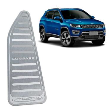 Imagem de Descanso De Pé Jeep Compass Night Eagle Em Aço Inox Prata