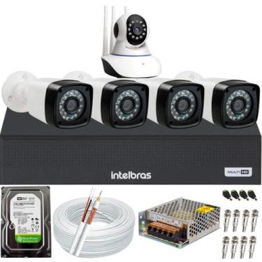 Imagem de Kit Dvr Intelbras 4 Canais Hd 320GB 4 Câmeras Full Hd 1080p 1 Câmera I