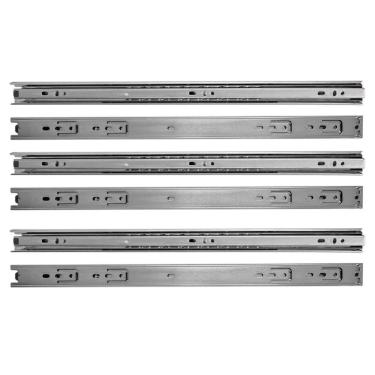 Imagem de Kit 8 corrediças telescópica 45cm para gaveta trilho 4 pares