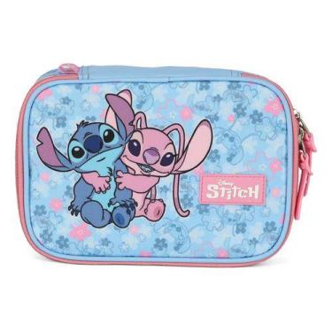 Imagem de Estojo 100 Pens Escolar Juvenil Original Sticth Com A Angel - Luxcel, 