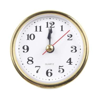 Imagem de Inserções de relógio de parede inserções de relógio de quartzo ouro números árabes movimento substituição para relógio decoração de casa