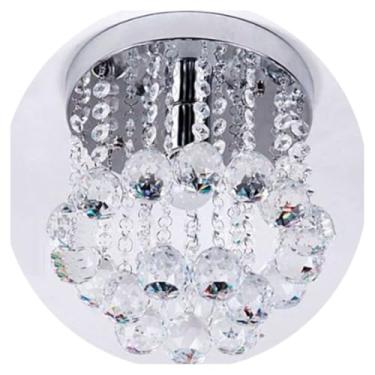 Imagem de Lustre De Cristal Para Sala Legí­timo Redondo 25 cm de Altura