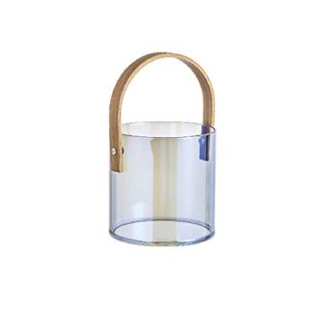 Imagem de FTOQWZXV Balde de gelo balde de gelo balde de armazenamento balde de gelo transparente balde de cerveja champanhe adequado para bar família, festas, bebidas, refrigerador/balde de cerveja (tamanho