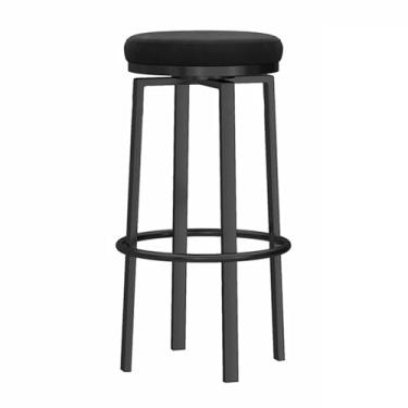 Imagem de TLTDSMY Banquetas de bar giratórias de luxo com altura de balcão banquetas de veludo giratório com pernas de metal e apoio para os pés, bancos de pub estofados cadeiras de bar para ilha de cozinha