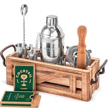 Imagem de Kit de Bartender para Coquetéis Mixology – Conjunto de 11 Peças de Bartens, Conjunto de Ferramentas de Coquetel, Conjunto de Misturador de Bebidas para Experiências de Barras – Kit de Barbeiros